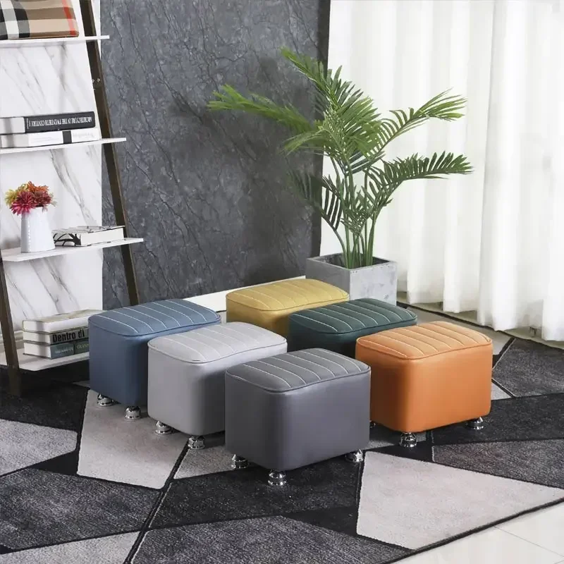 

Small Stool Household Solid Wood Low Ottomans Living Room Bench Shoe Stool Simple Technology Cloth Coffee Table Sofa Stools