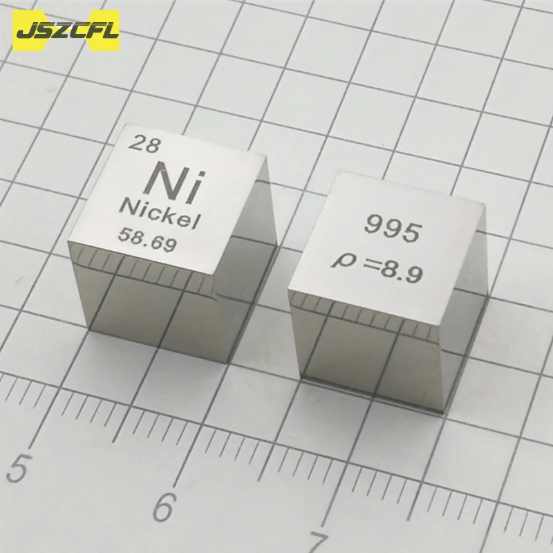 

Pure 99.5% Polishing Nickel Cube Nickel Cube 10x10x10mm Mirror Metal Ni Cube Element Periodic Table Craft Collection