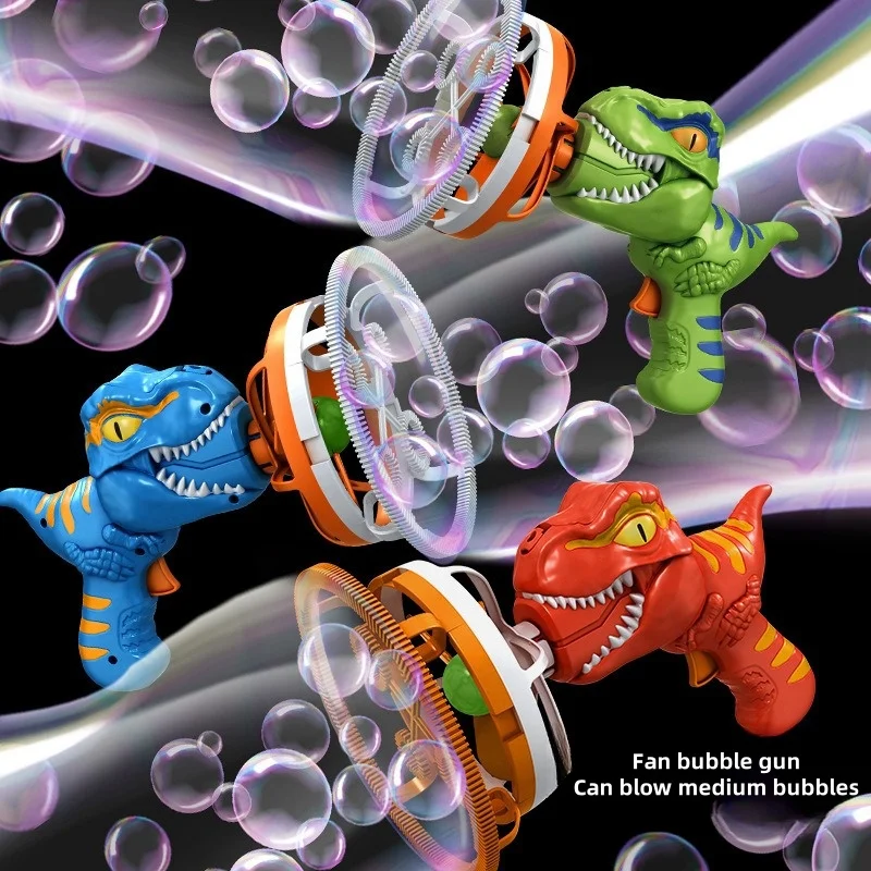 Bubble In Bubble Cartoon Dinosaur Bubble Gun Automatic Bubble Machine Children's Toy Bubble Machine Toy Water Gun