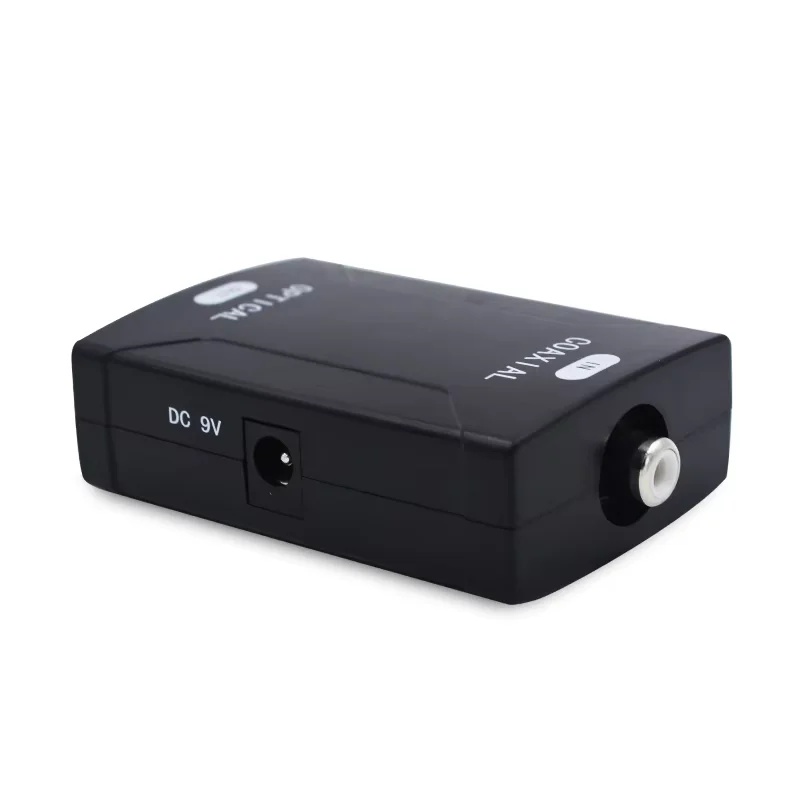 Digital Coax Coaxial RCA to Optical TOSlink SPDIF Digital Audio Converter Adapter