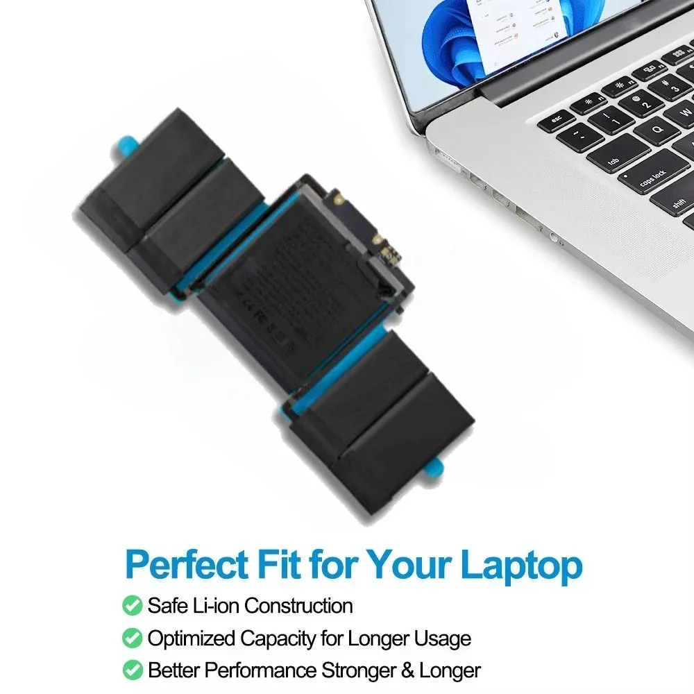 A1819 11.42V 4314mAh 49.2Wh Replacement Li-ion Laptop Battery for Apple MacBook Pro 13