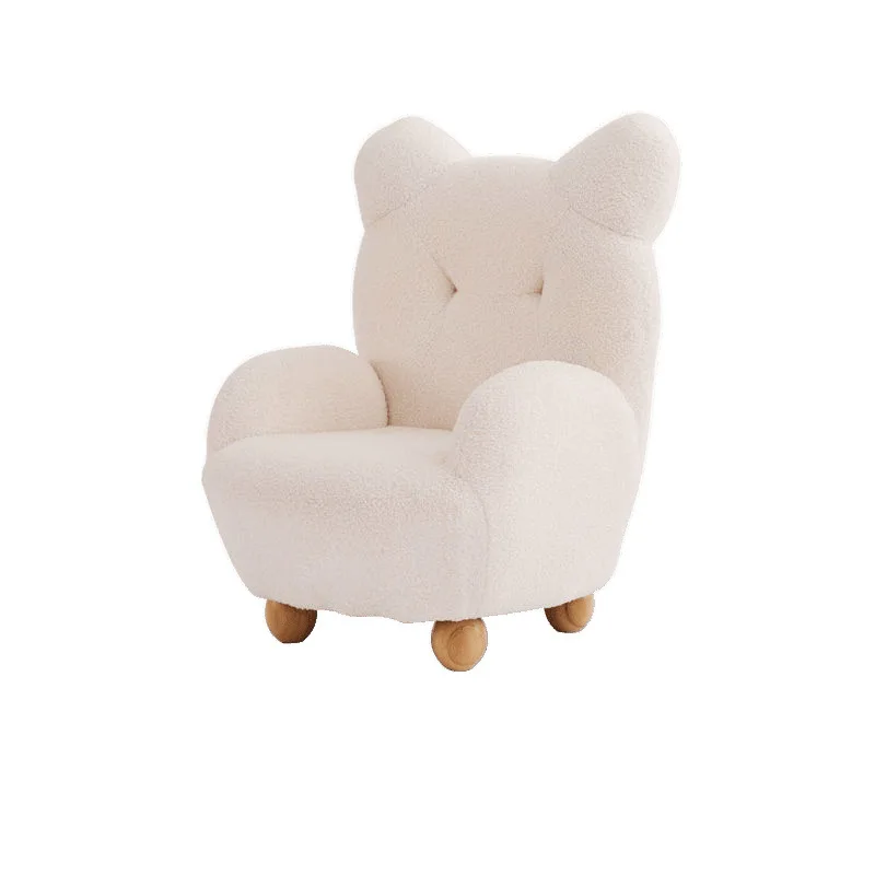 

Children's sofa bear small sofa cute baby single cartoon seat mini lazy stool lamb wool chair