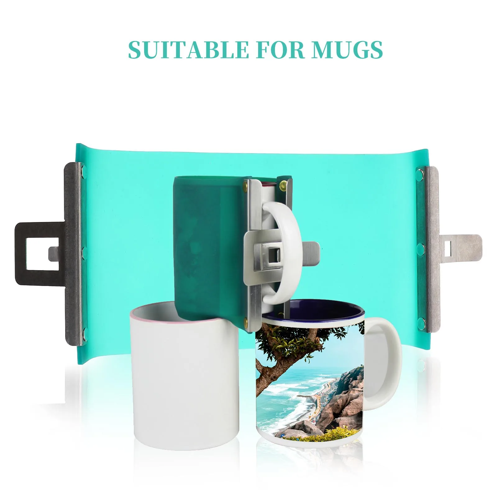 Mugs Straight Cup Clamp Printer Holder Multifunction 3d Sublimation Clamps Metal Printing Wrap