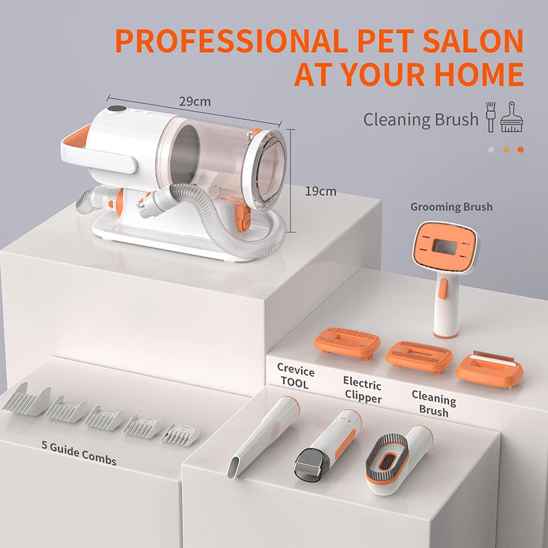 

Multi-Function Pet Grooming Product, Portable Dog and Cat Hair Clippers, Durable Plastic Vacuum Cleaner, High Quality, 9 in 1