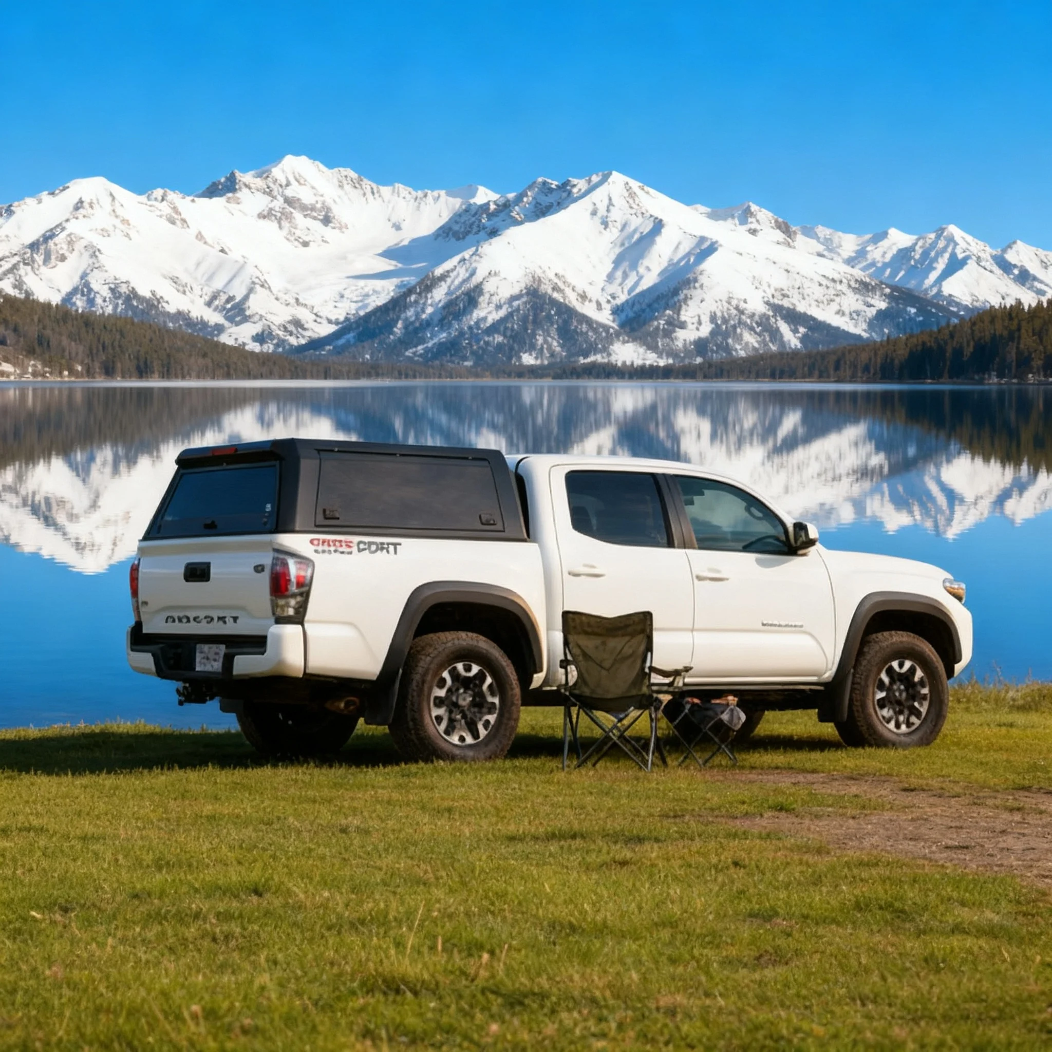 

Durable Modular Truck Canopy Pickup Toppers Bed Caps for FORD F-150 Camper with Hard Top Low Wind Noise System
