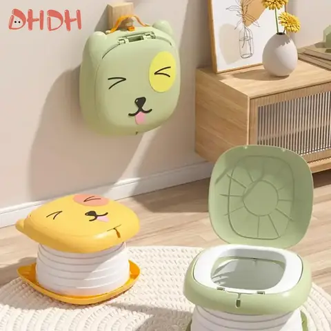 유아 여행을위한 휴대용 변기 자동차 캠핑을위한 접이식 변기 훈련 화장실 아기 어린이를위한 실내 야외 욕실 어린이