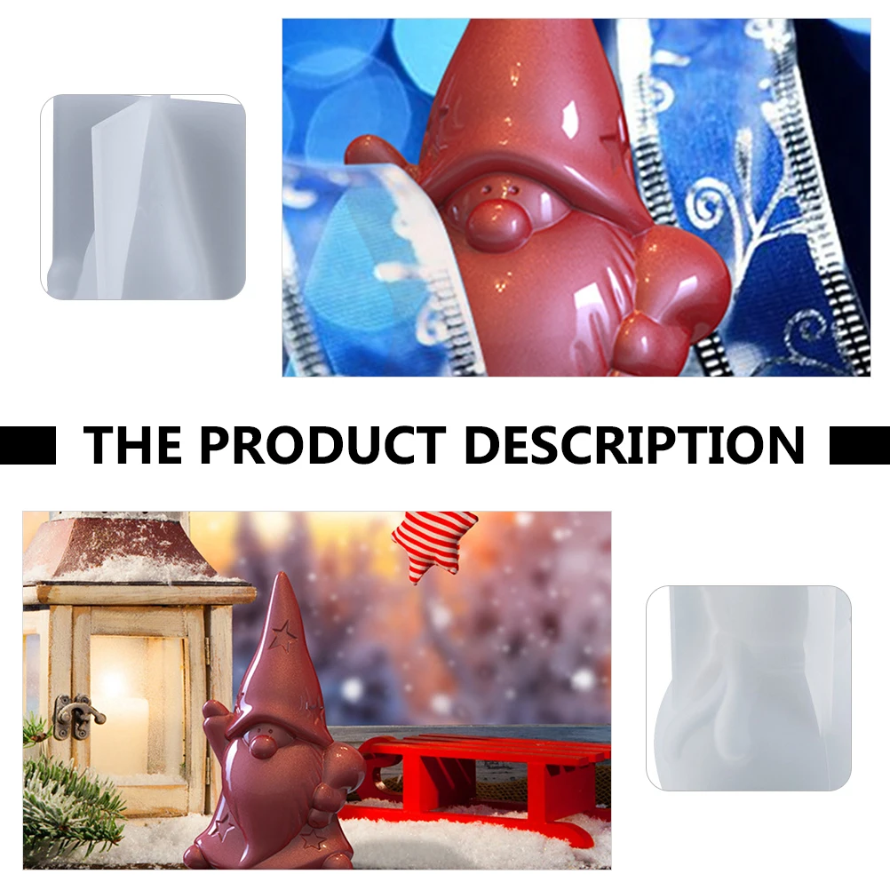 

2pcs Christmas Santa Snowman Mold Silicone Diy Craft 3D Xmas Ornament Epoxy Resin Tabletop Decoration Jewelry Making Tool