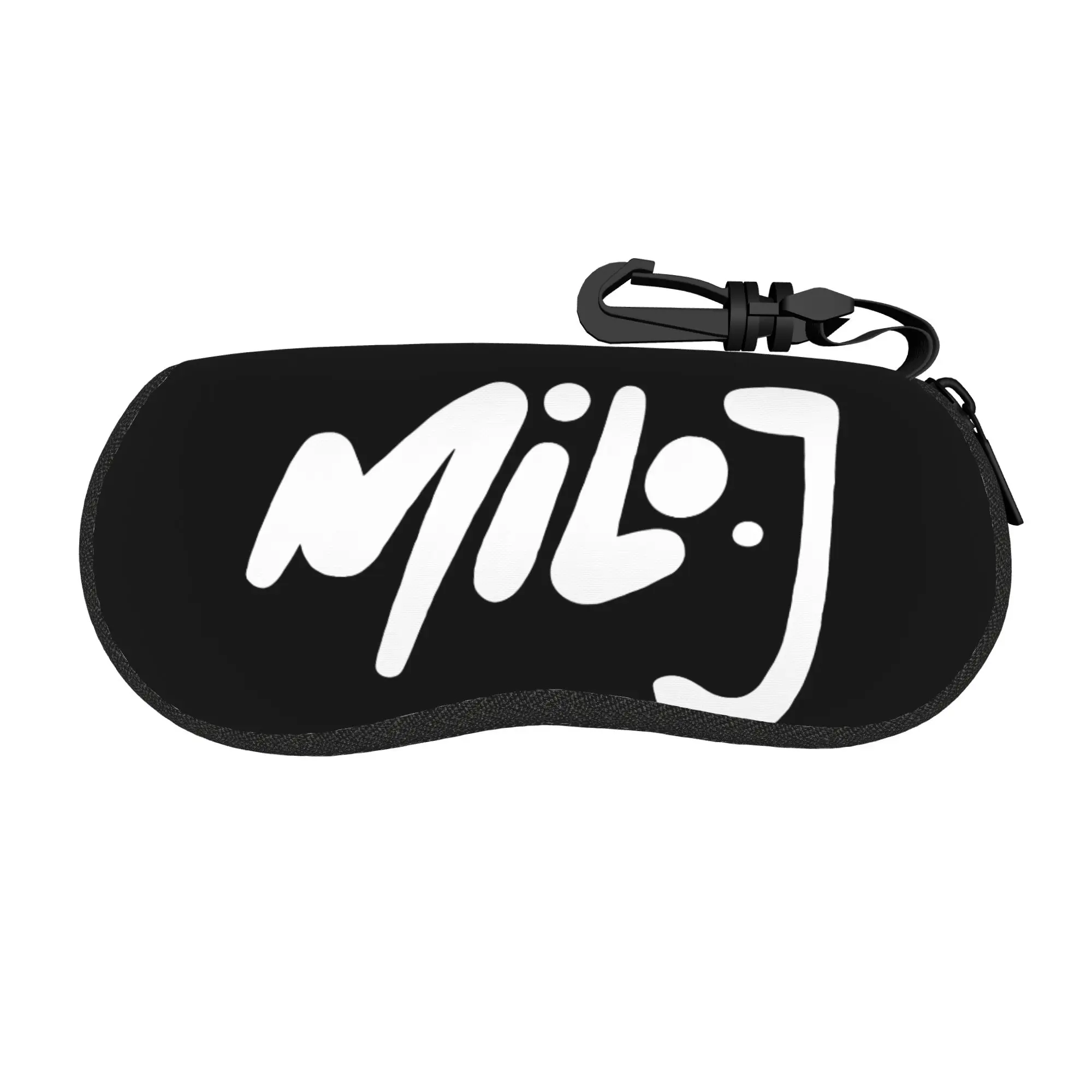 Rapper Milo J Logo  Glasses Case Cover  Sunglasses Case Outdoor Classic Eyewear Box Zip Men Women Eyeglass Cases Cover