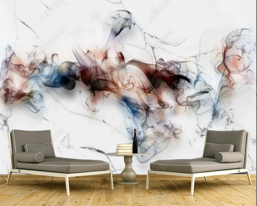 beibehang Customized papel de parede 3d modern Chinese abstract ink wash landscape TV bedroom living room background wallpaper