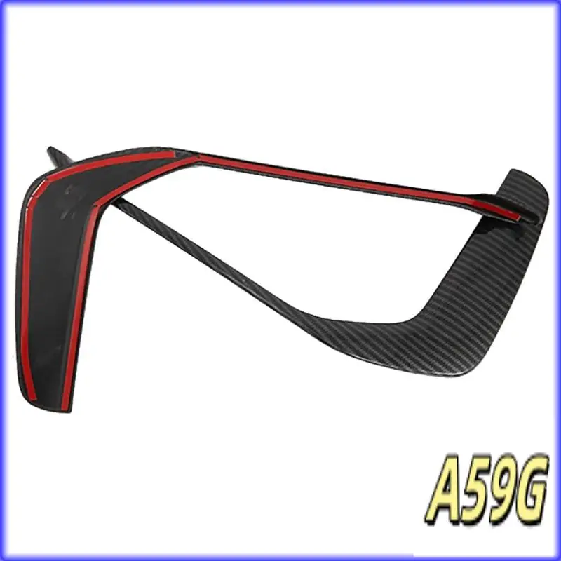 

G9-Car Front Fog Lights Lamps Frame Cover Trim Decoration Stickers Exterior Parts For A6 C8 19-21 (Carbon )