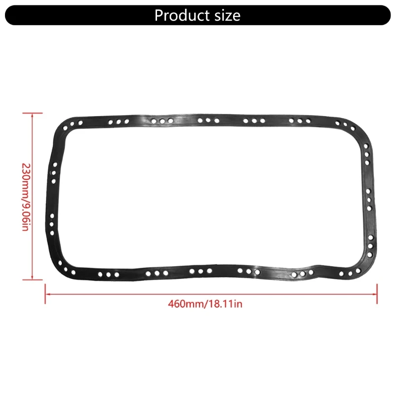 46*23cm Rubber Oil Sump Gaskets for 11251P30004 11251PR3000 Car Maintenance Engine Repairs Parts Accessories Seal Wear Resistant