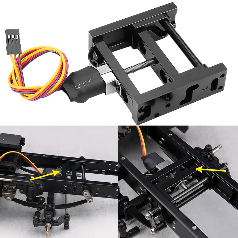 

For 1/14 Tamiya RC Truck SCANIA 770S 8X4 56371 Car Axle Lifting System Lift Axle Upgrade Parts