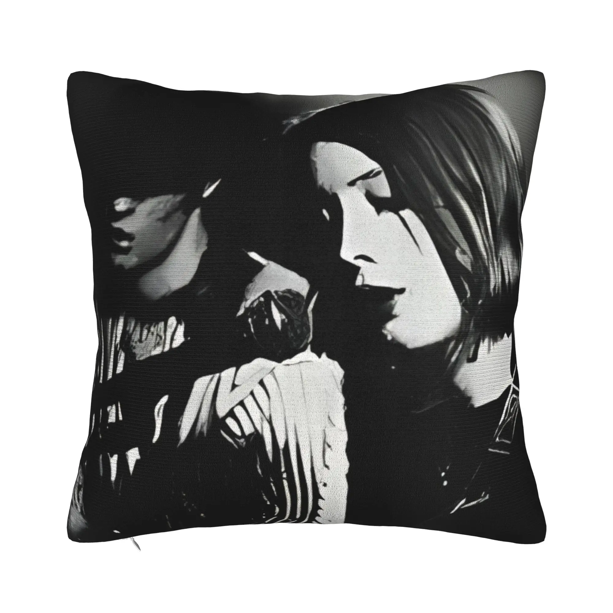 Everything Is Alive Winter Holiday Farmhouse Home Deco Housse de coussin Slowdive avec fermeture à glissière