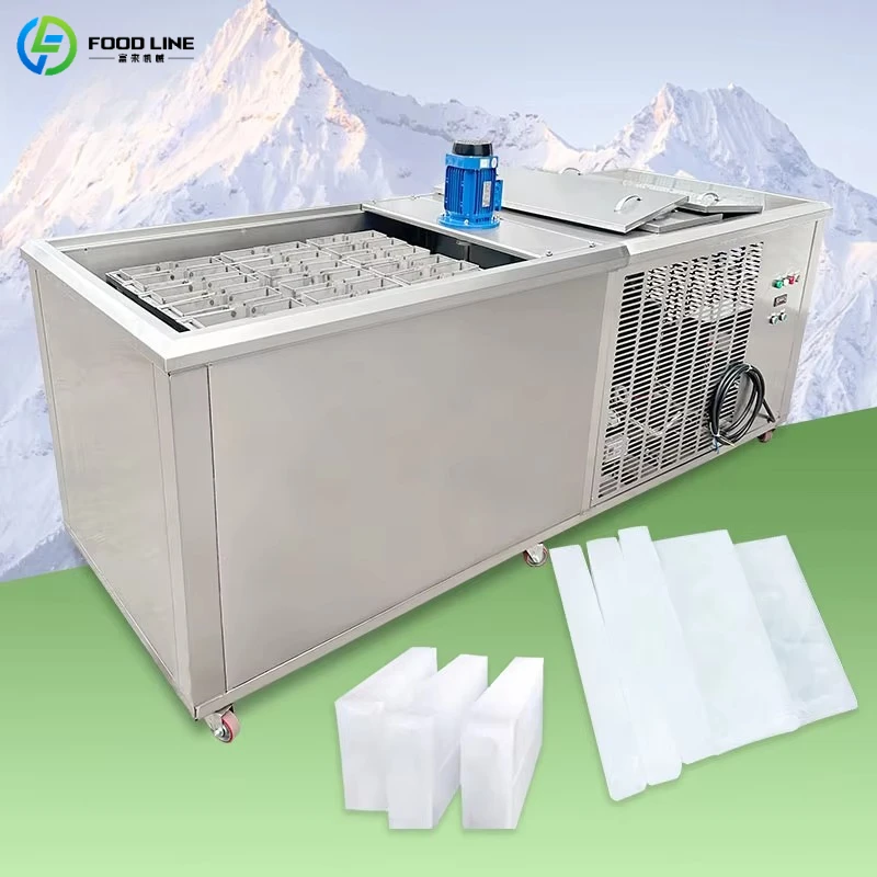 Customized Containerized Commercial Electric Ice Cube Block Making Machine High Productivity Easy Operation 1T-5T Capacity