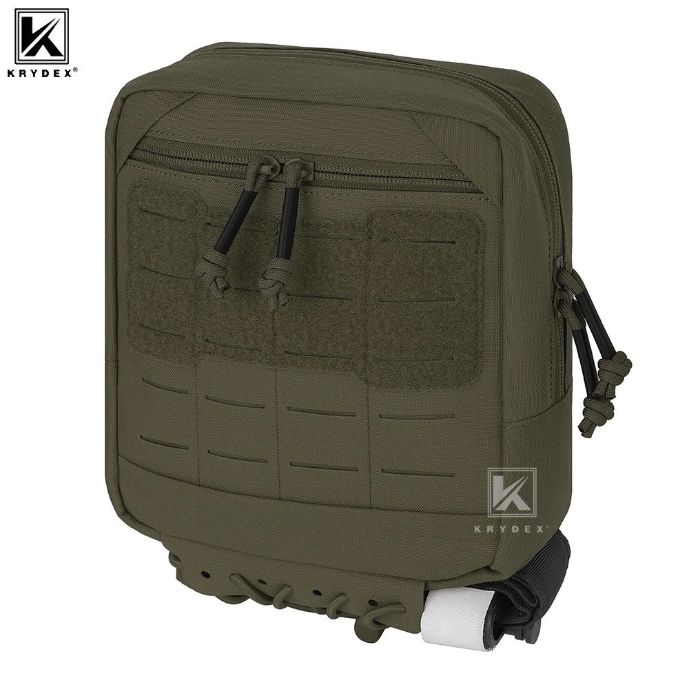 KRYDEX Tactical 7x8 Inch Admin Pouch MOLLE Utility Tool Pouch Modular Medic Bag for Vest Chest Rig Camping Outdoor Accessories