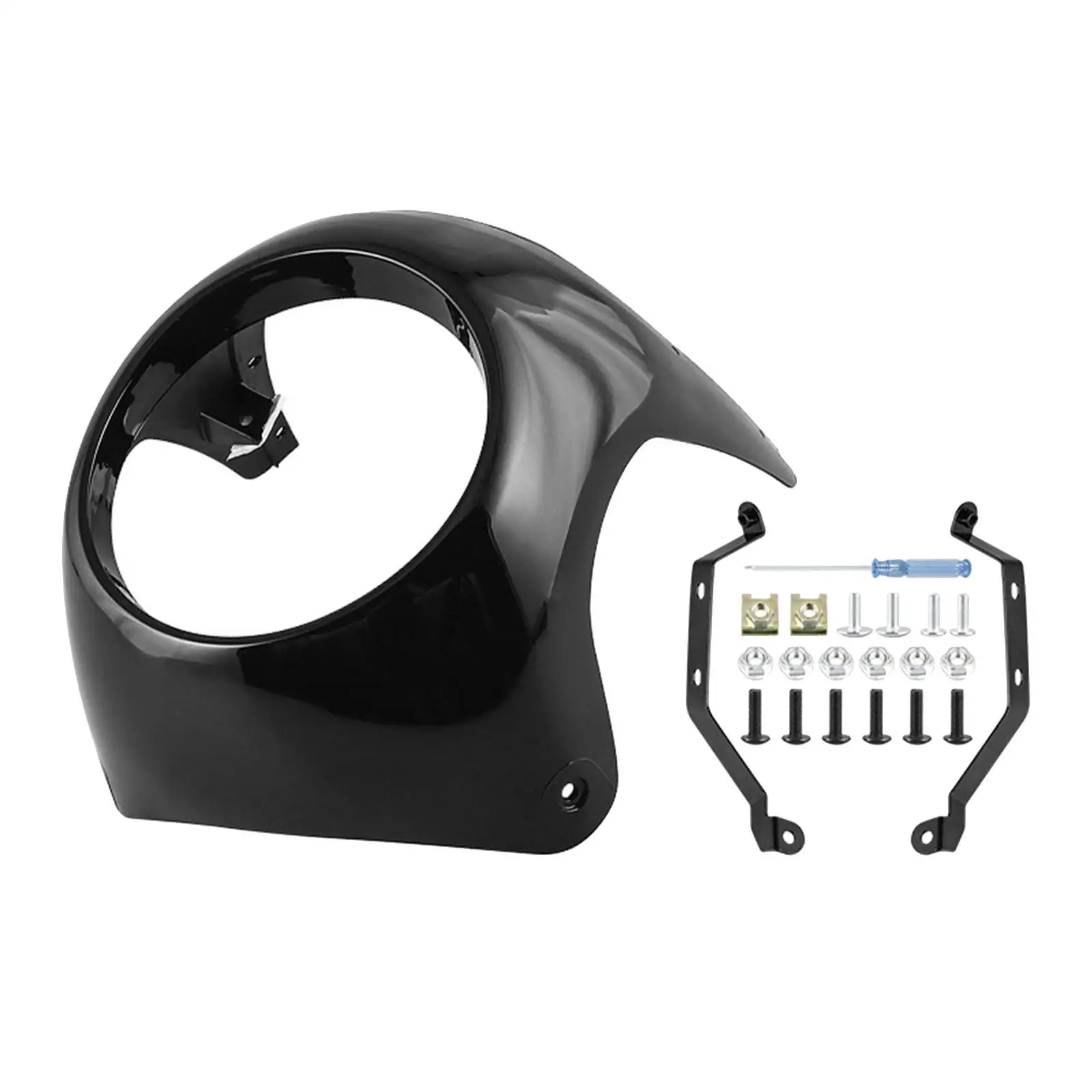 

Motorbike Headlight Fairing Cover Light Round Spare Parts Protective Direct Replaces Motorcycle Fairing Motorcycle Windshield