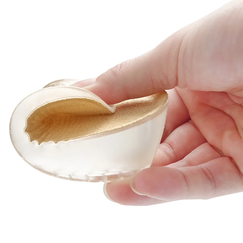 

2Pairs Invisible Height Increase Insoles Inner Heightening Soft Elastic Comfortable Absorption Gel Washable Half Pad Cover