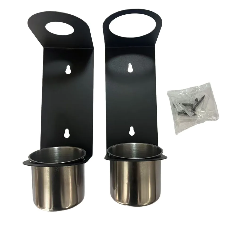 2Pc Wall Mount Oil Funnel Holder Organizer Storage Rack with Removable Collection Cup Fluid Drain Caddy Oil funnel kit organizer