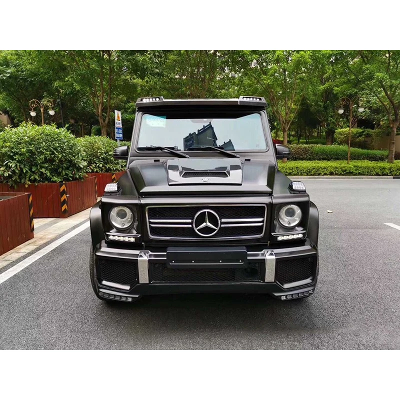 G Class W463 Carbon Fiber Front Engine Hood Vents for Mercedes Benz G500 G550 G55 G65 B Style Car Body Kit 2008-2017