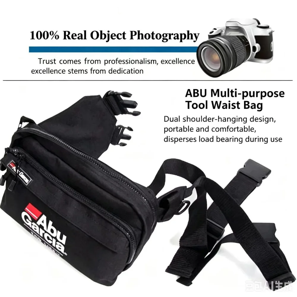 Neuer ABU GARCIA Outdoor-Angelrucksack Multifunktionale Angelausrüstungstasche Herren-Hüfttasche Einzel-Schulter-Angeltasche – Detail 5