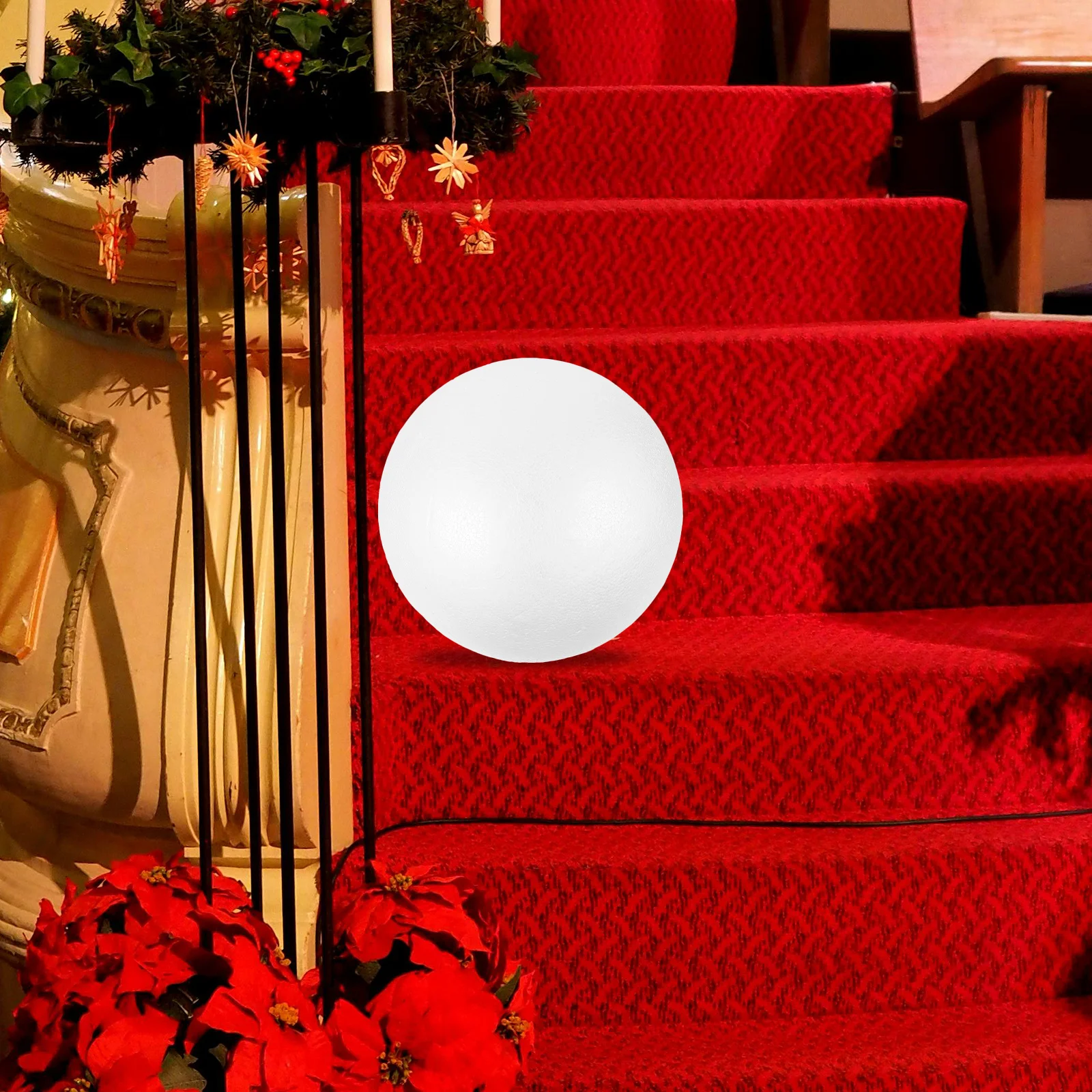 

Christmas Foam Balls 20Cm White Polystyrene Craft Ball For Diy Ornament Making Crafts Supplies Decoration
