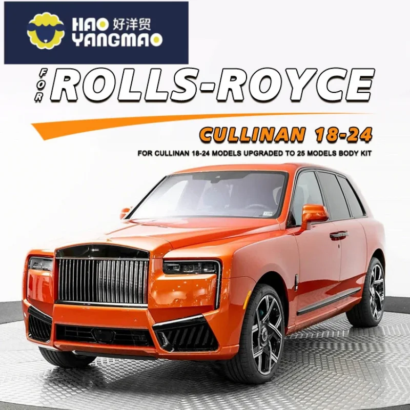 Suitable PP Material Body Kit for Rolls-Royce Cullinan 2018-2024 Upgraded 2025 Year Front Rear Bumper Headlight Car B