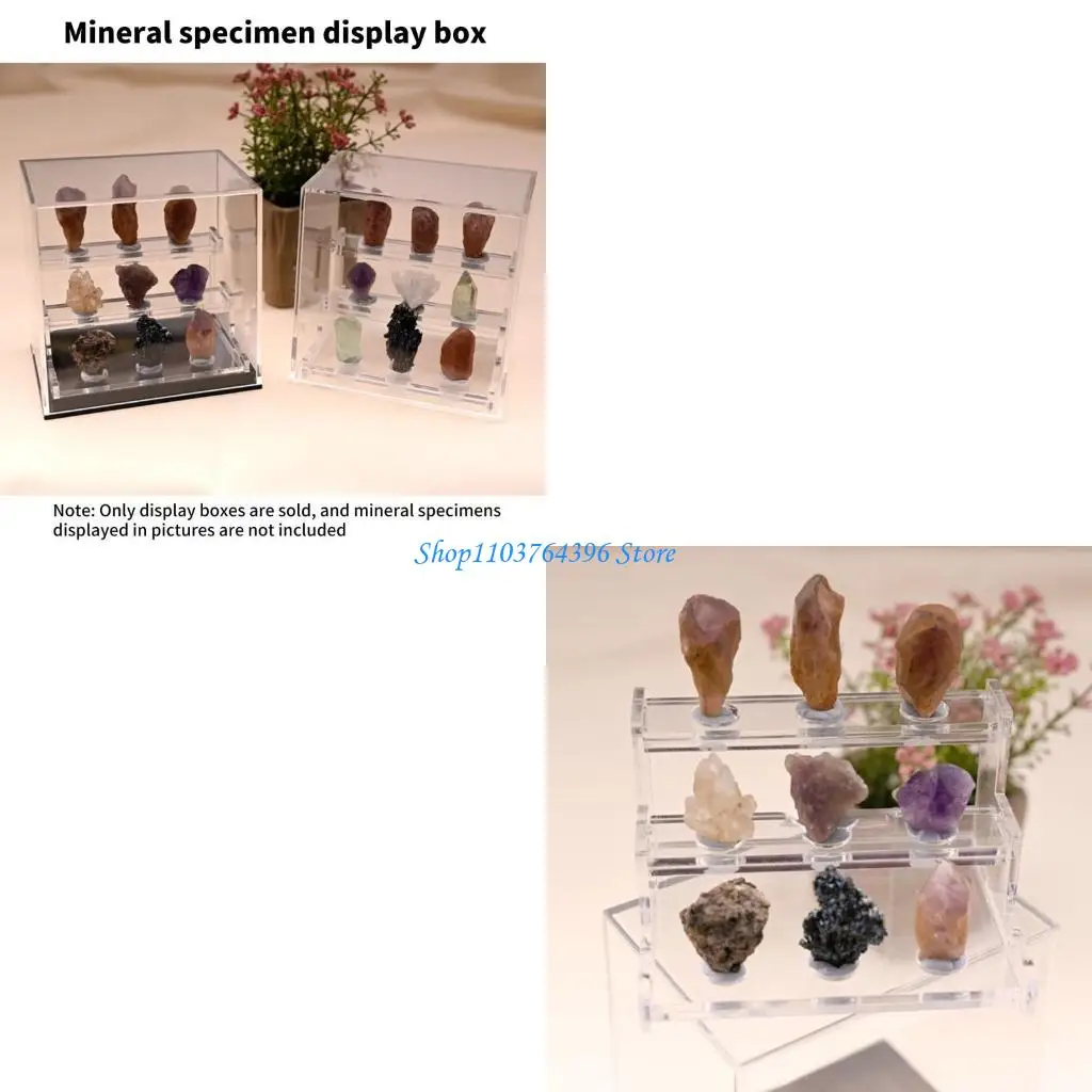

Sturdy Acrylic Display Unit Storage Holder Designed For Gems And Mineral Lovers