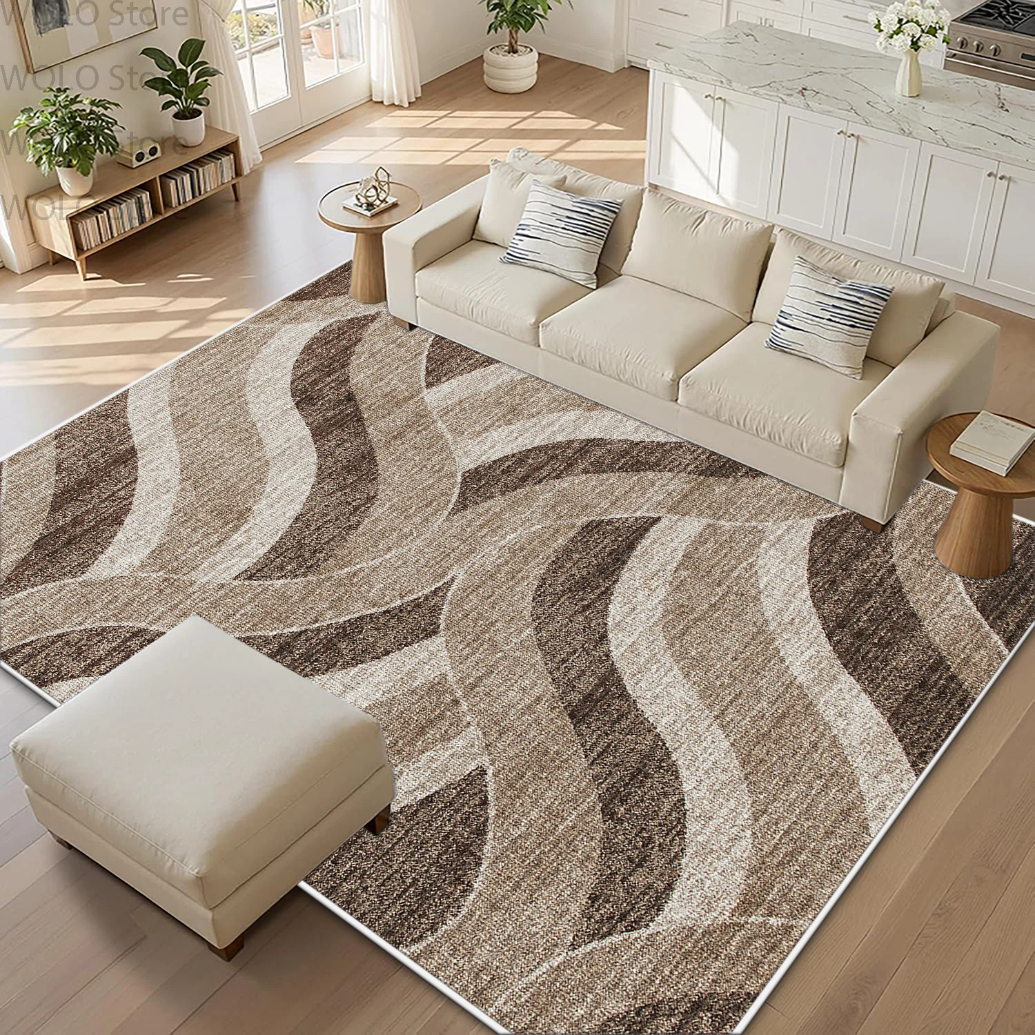 Nordic Minimalism Decor Carpet for Living Room Light Luxury Non-slip Washable Bedroom Rug Home Sofa Area Floor Mat Soft