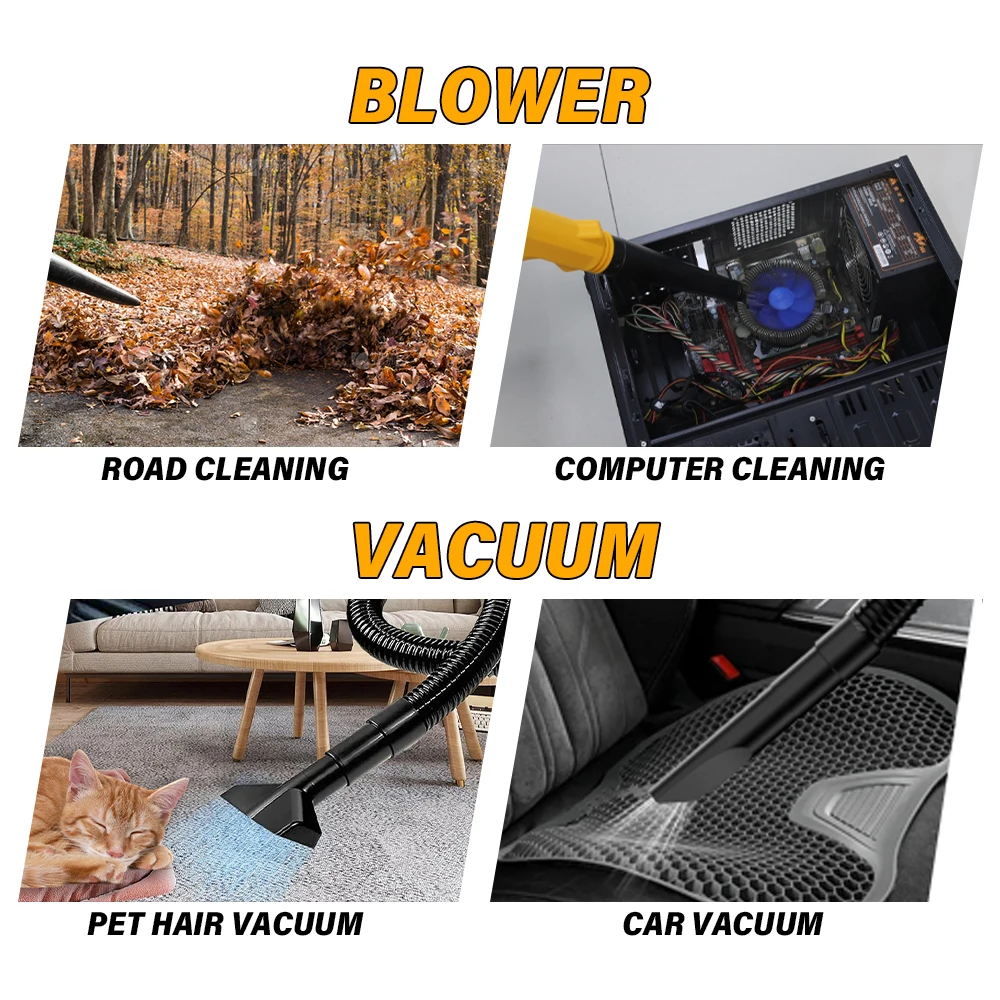 HILDA 18V Electric Air Blower 2IN 1Vacuum Cleaner Dust Computer Collector Cordless Handheld Power Tools For Makita No Battery view 5