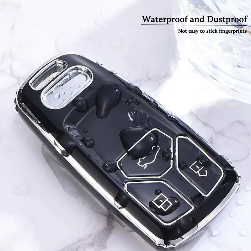 Soft TPU Car Remote Key Case Cover for Audi A4 A4L A5 Q5 Q7 TT TTS 8S B9 2016 2017 2018 Car Key Protection Shell Accessories