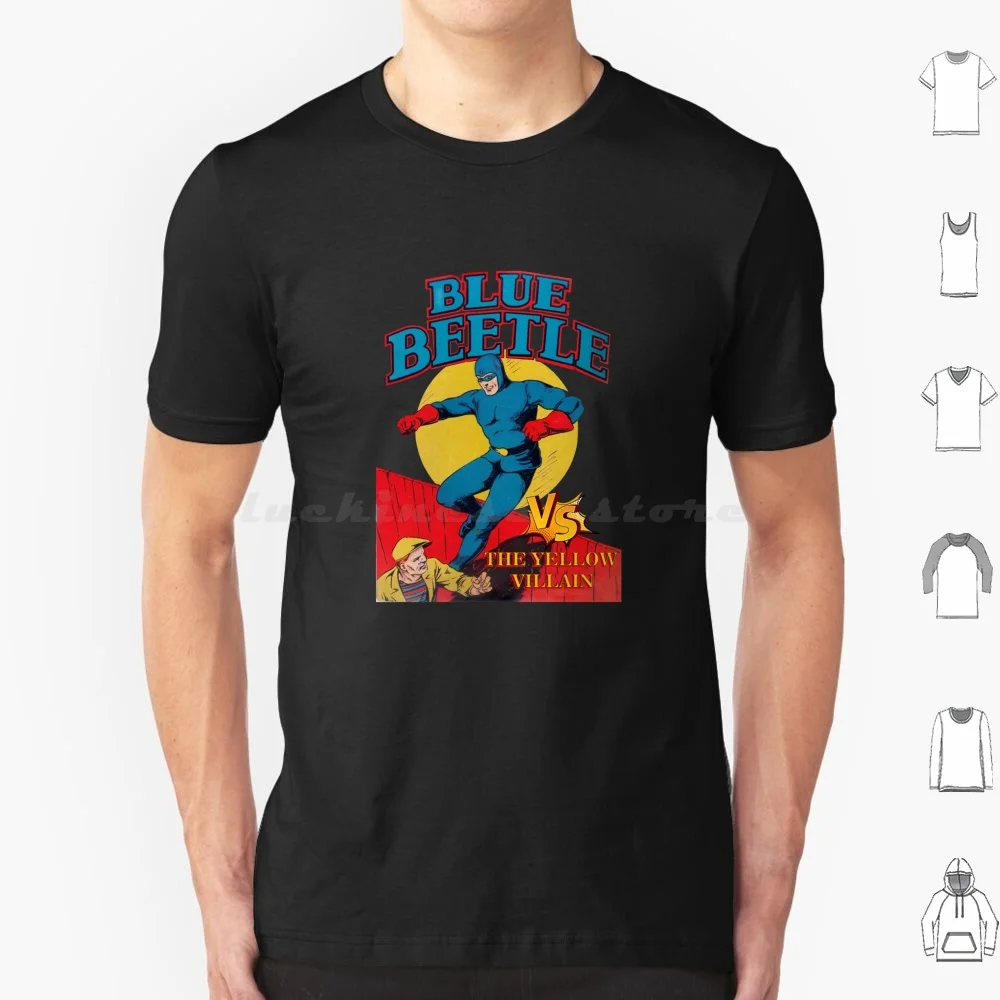 Blue Beetle Vs The Yellow Villain T Shirt Men Women Kids 6xl Blue Beetle Blue Beetle Blue Beetle Movie Superhero Beetle Blue