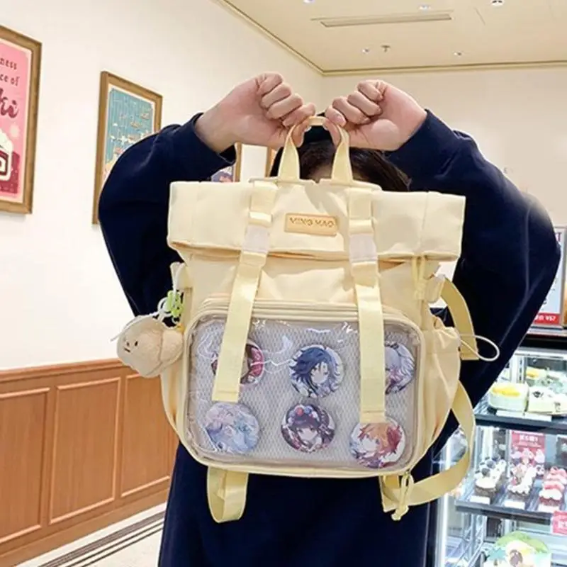 

M6CC Ita Bag Backpack Satchel Crossbody Shoulder Bag Large Capacity Backpack Harajuku School Bag Handbag Gifts
