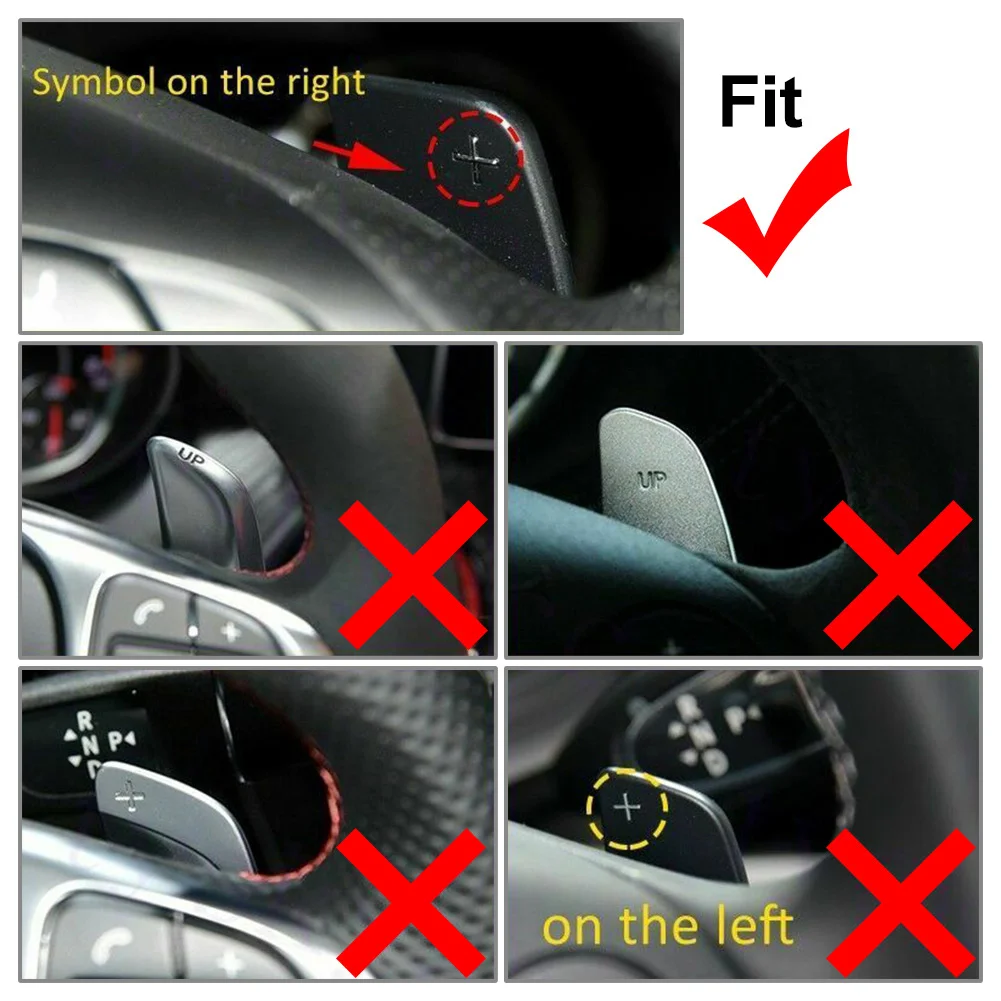 Car Steering Wheel Shift Paddle Extension For Mercedes Benz A B C E GLK SLK Class W176 W246 W205 W212 C117 X156 W218 R172