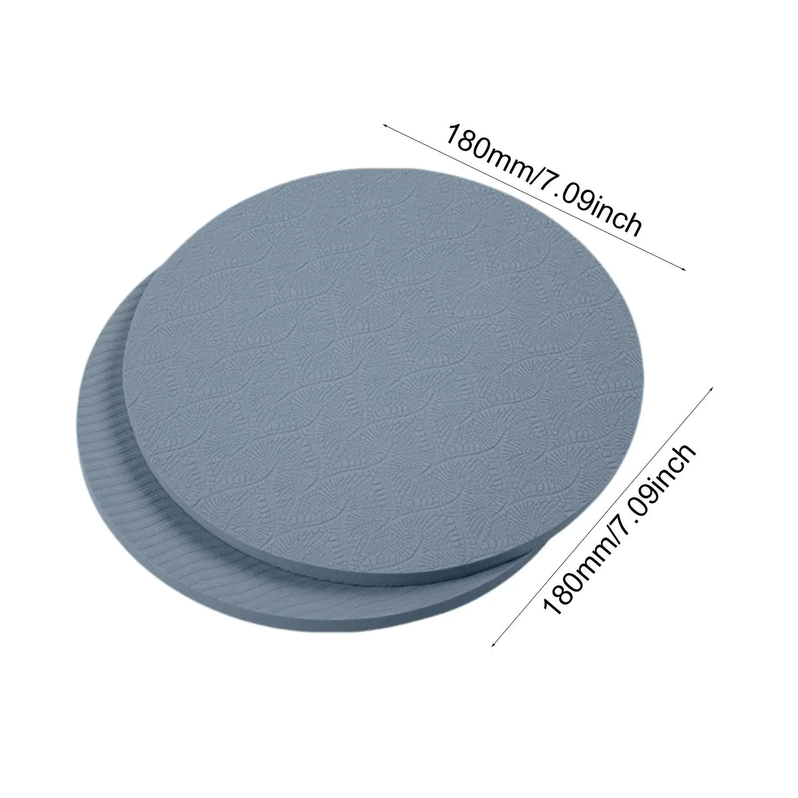 قطعتان من وسادات اليوغا للركوع مقاس 7 × 0.4 بوصة ملحقات وسادة التمرين المضادة للانزلاق للياقة البدنية المنزلية #6