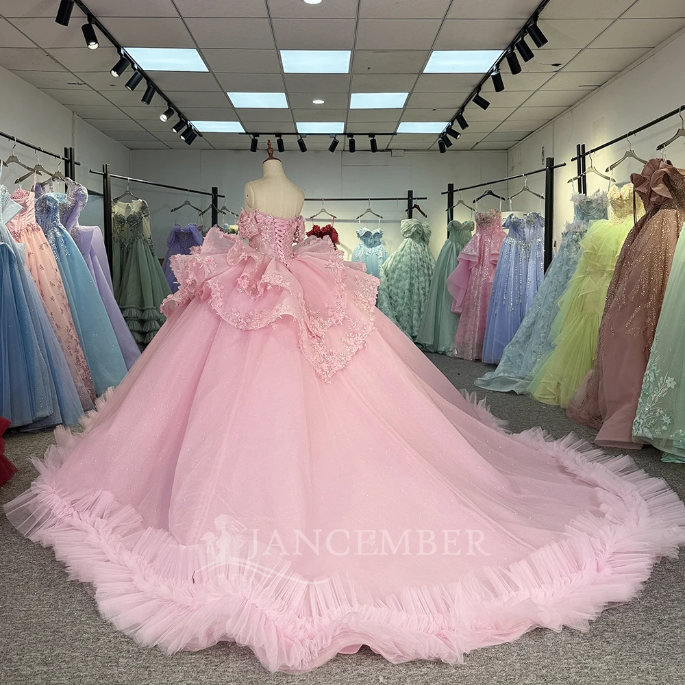 Vestidos De quinceañera personalizados, apliques De encaje cristalino, vestido De fiesta De cumpleaños, Vestidos De 15 Anos, Vestidos largos De graduación, vestido quinceañeras