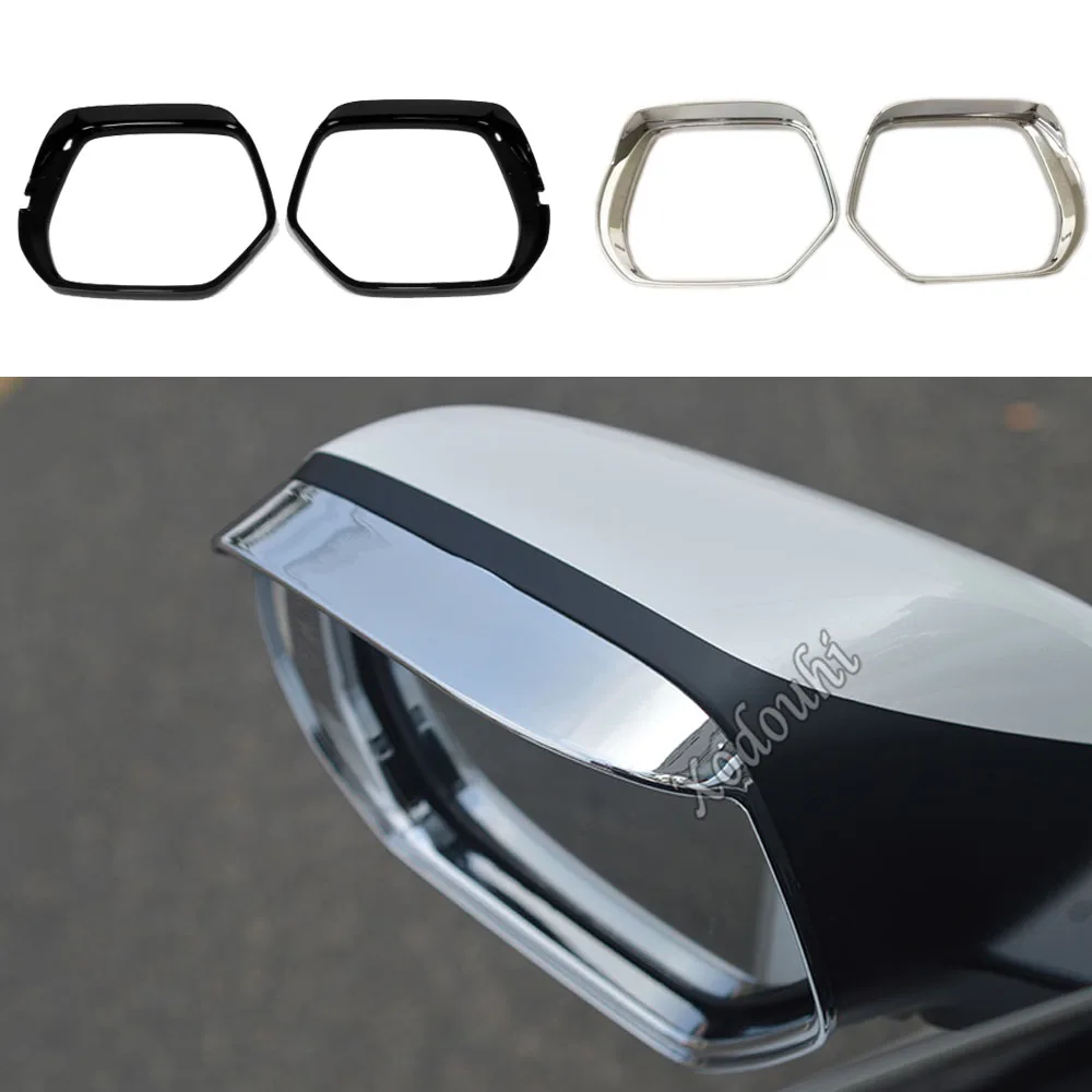 Stick Rear Rearview Side Glass Mirror Trim Frame Rain Shield Sun Visor Shade Eyebrow For Honda CRV CR-V 2017 2018 2019 2020 2021