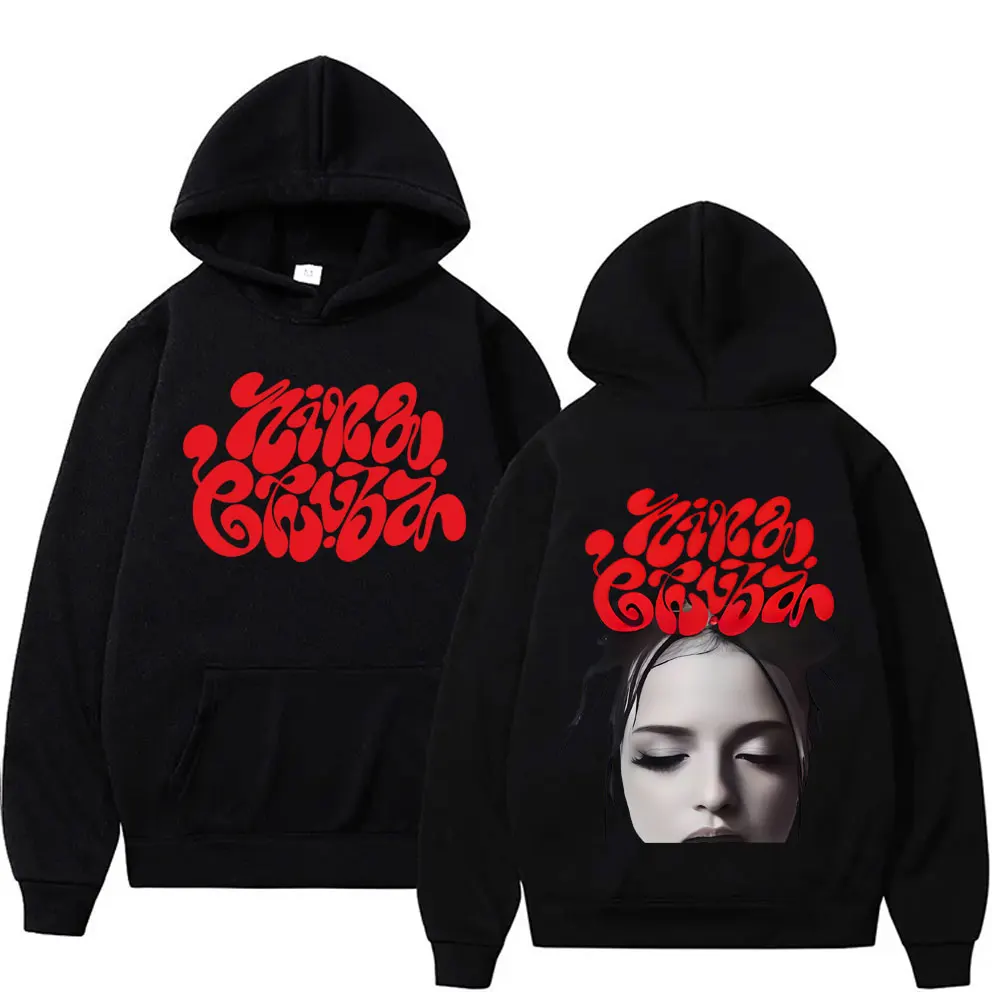 

Rapper Nina Chuba Face Graphic Hoodie Arena Tour 2025 Sweatshirt Men Women Clothing Hip Hop Fashion Oversized Pullover Hoodies