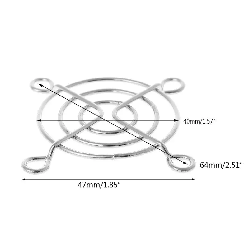 50mm PC Chassis Fan Dust Cover,1PC 5mm Computer Dustproof Fan Protector Dust Filter Cover Grill (Silver -5mm )