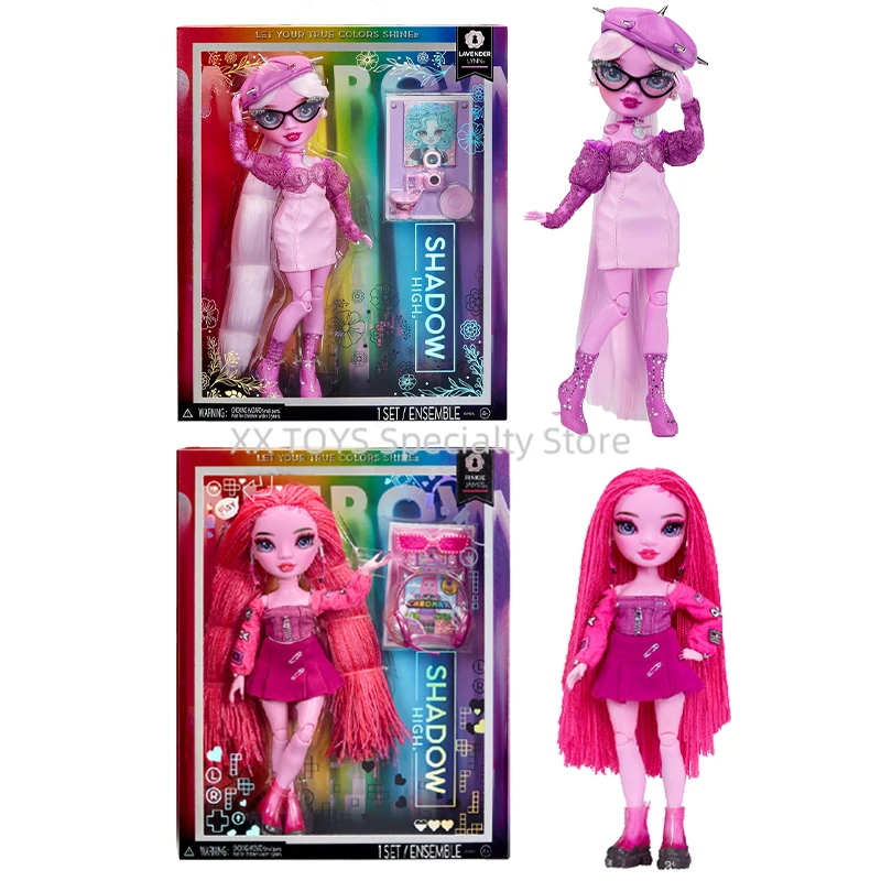 Arcobaleno High Shadow High Fashion Doll Daria Roselyn Pinkie Abito alla moda e oltre 10 accessori da gioco colorati Set regalo per bambini