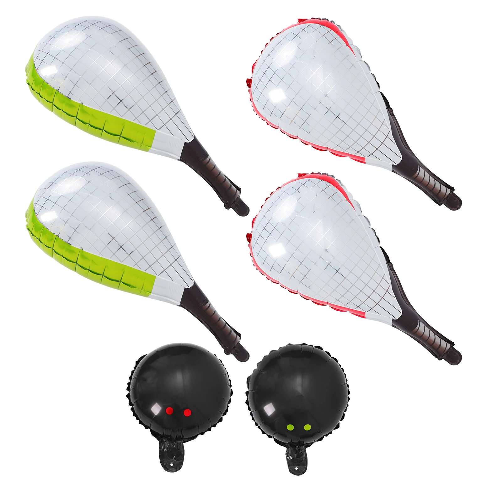 

6Pcs Tennis Racket Foil Balloons Inflatable Sport Theme Party Decorations Graduation Wedding Favors Sport Theme Foil Balloon