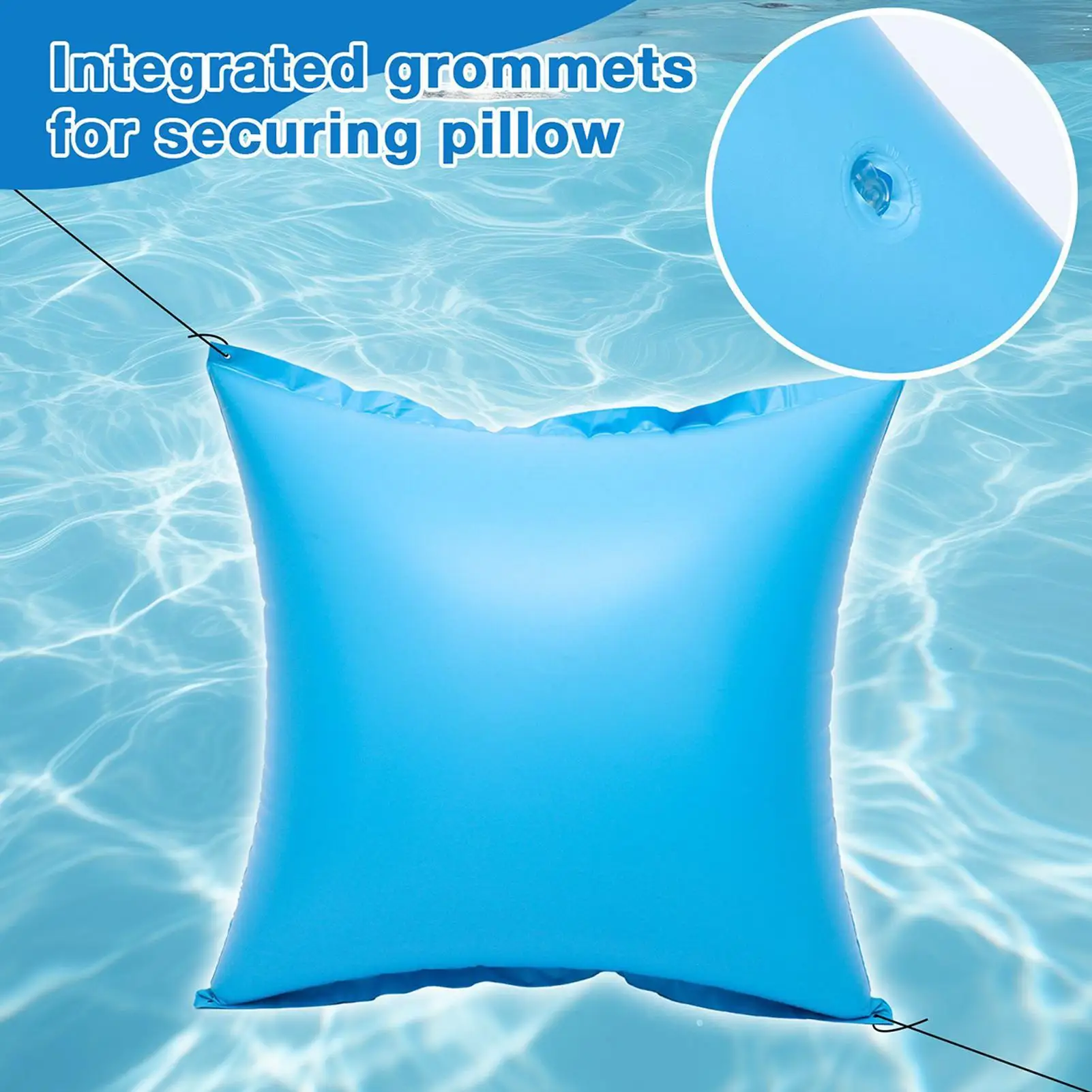 Winter Pool Pillow Durable PVC Cold Resistant Pool Cover Air Pillow for Above Ground Pool Ice Prevention Support Protection