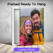 Custom Print Your Photo Canvas Painting Poster with DIY Wooden Frame HD Prints Wall Art Decor Pet Kids Family Landscape Picture - AliExpress