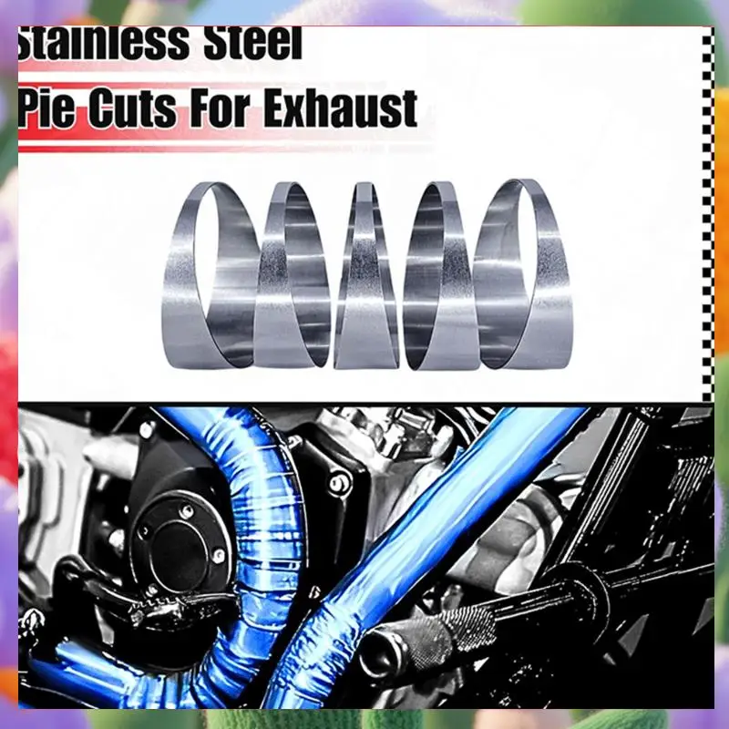

90 Degree Stainless Steel Tight Radius Pie Cuts (Not Welded) - Lasercut & Deburred For Custom Exhaust (5Pcs)-ABXK