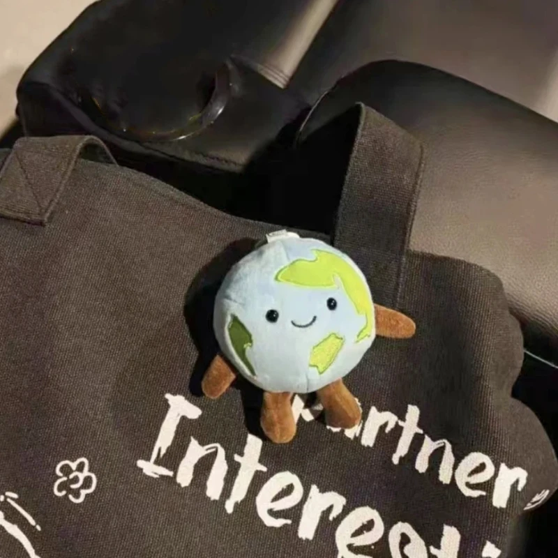 Jouet en peluche créatif petite terre pendentif poupée sac pendentif mignon en peluche porte-clés pendentif cadeau jouet coton remplissage décoration cadeau