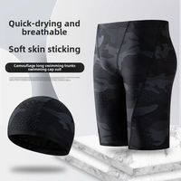 New Camouflage Men's Swimming Trunks Anti-embarrassment Loose-fit Breathable Male Swimwear