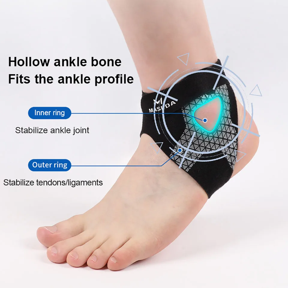 GETINFIT Ultra-thin Ankle Brace Double Support Prevent Ankle Sprains Exercising Ankles Ankle Joint Fixator Protective Sleeve