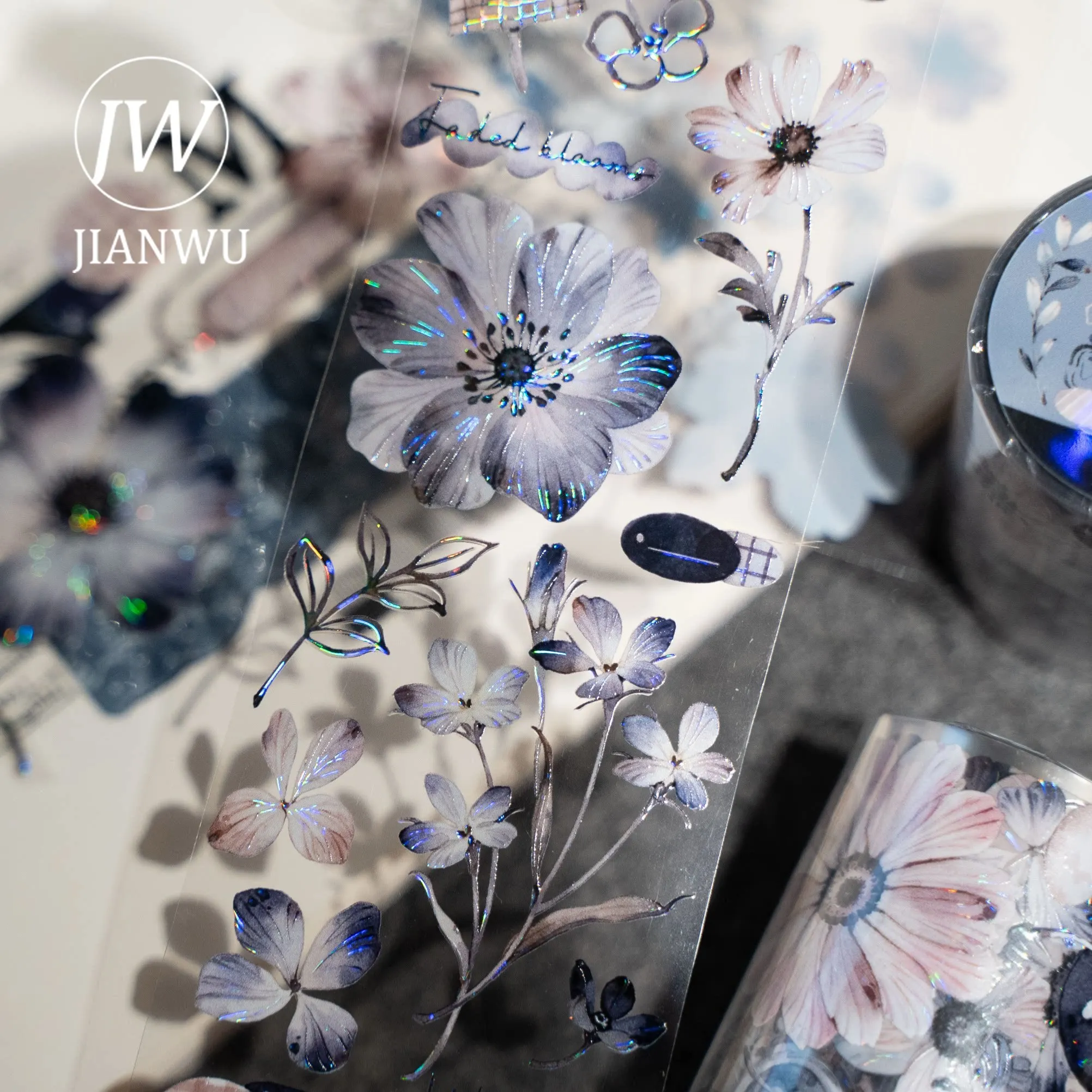 jianwu-55mm-6m-vintage-plant-flower-landscape-material-collage-scrapbooking-pet-tape-creative-diy-journal-stationery