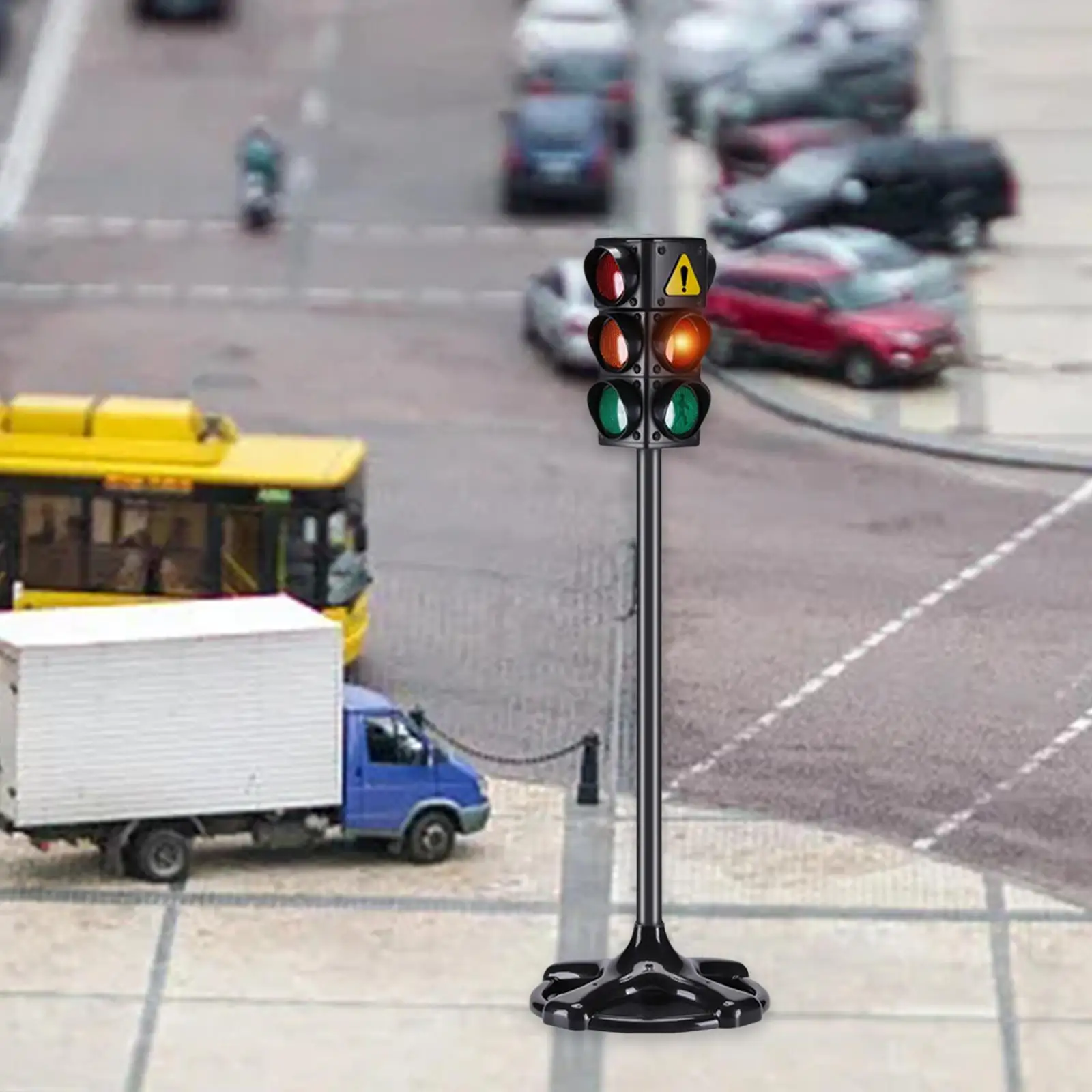 Brinquedo Crossroad Traffic Light para Crianças, Modelo de Aprendizagem Precoce, Brinquedo Pretend para Meninos e Meninas, Presentes de Aniversário, Favor de Festa