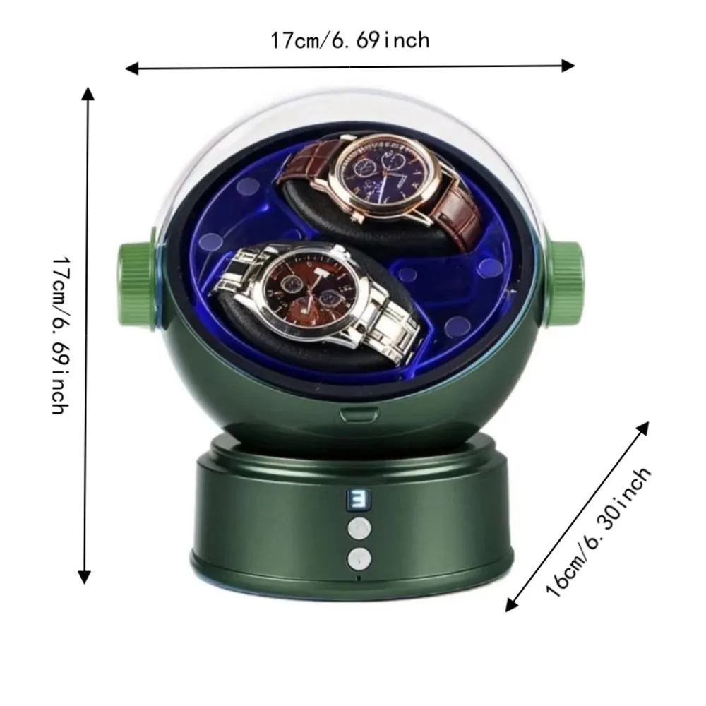 Space Style Digital Double Watch Winder Luxury Anti-Magnetic Automatic Watch Winder Silent Motor Ultra Quiet Watch Box