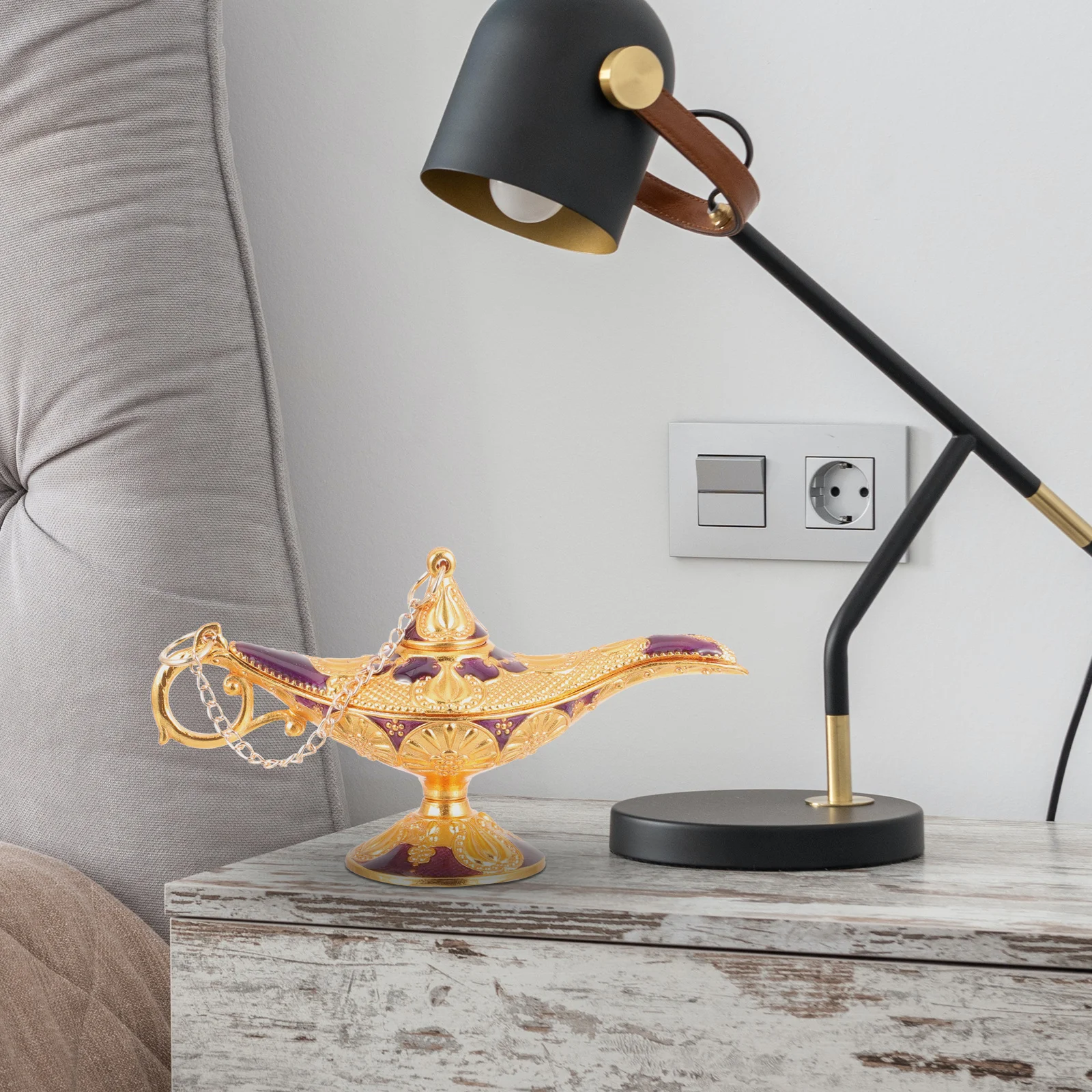 

Vintage Decor Classic European Style Zinc Alloy Home Desktop Elegant Floral Pattern Ornament